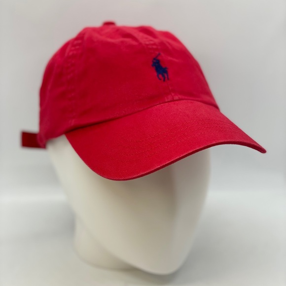 Polo Ralph Lauren Mens Cotton Chino Caps Red OS 710548524-002